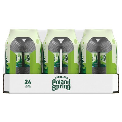 Poland Spring Lime Sparkling Purified Water, 16.9 oz., 24/Carton (12349570/122058)
