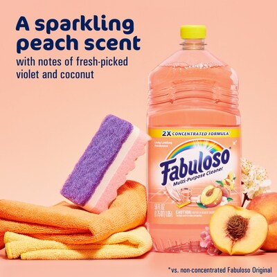 Fabuloso Multi-Purpose Cleaner Bottle, Peach Scent, 56 fl oz. (24657447)