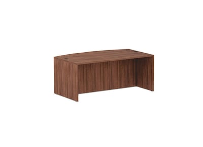 Alera Valencia Series 71 Bow Front Desk Shell, Modern Walnut (ALEVA227236WA)