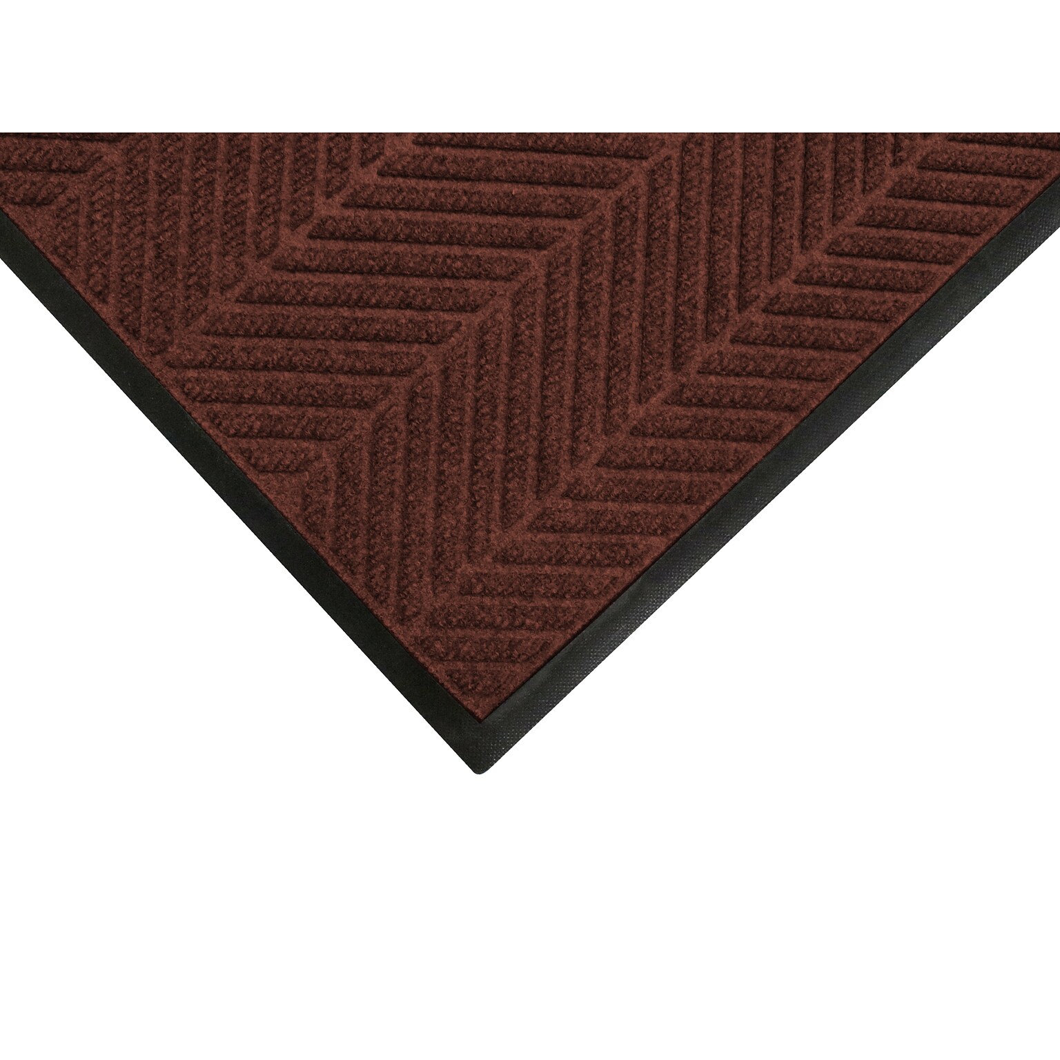 M + A Matting WaterHog Max Herringbone Classic Commercial Wiper/Scraper Entrance Floor Mat, 4 x 6, Maroon (22407446070)