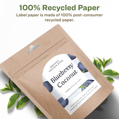 Avery EcoFriendly Laser/Inkjet Decorative Edge Multipurpose Labels, 4-3/4 x 3-1/2, White, 100/Pack (94600)