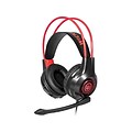 Wicked Audio Grid Legion 500 Stereo Gaming Headset, 3.5mm, Black/Red (WI-GH500)