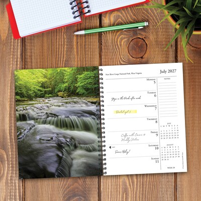 2027 Willow Creek National Parks 6.5" x 8.5" Weekly & Monthly Desk Calendar (64436)