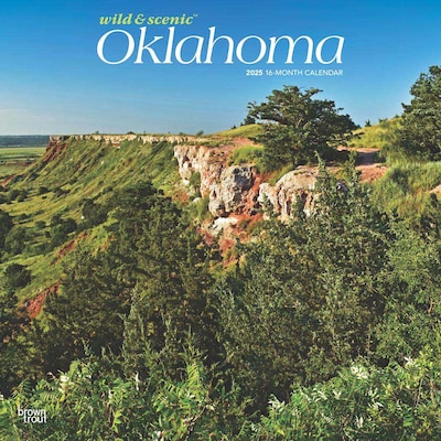 2025 BrownTrout Oklahoma Wild & Scenic 12 x 12 Monthly Wall Calendar (9781975475482)