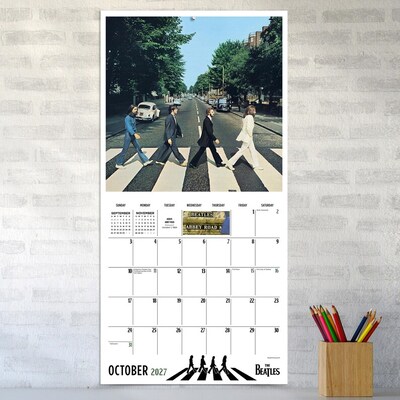 2027 TF Publishing The Beatles: Albums 12" x 12" Monthly Wall Calendar, Multicolored (27-1101)