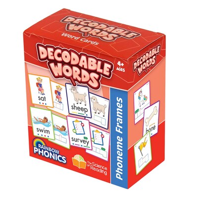 Junior Learning Rainbow Phonics Decodable Word Cards (JRLRP105)