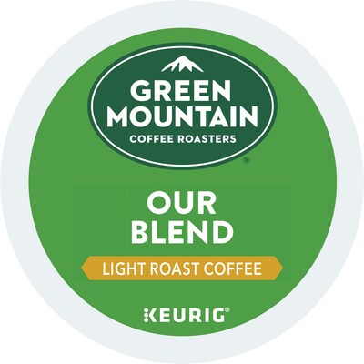 Green Mountain Our Blend Coffee, Light Roast, 0.33 oz. Keurig® K-Cup® Pods, 96/Carton (GMT6570CT)