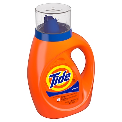 Tide Liquid Laundry Detergent, Original Scent, 42 fl oz, 32 Loads, 6/Carton (12117)