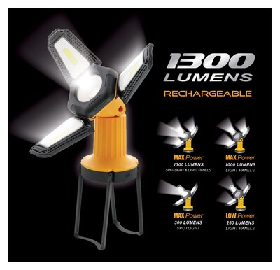 Versa Flex Flip Rechargeable Lantern + Spotlight