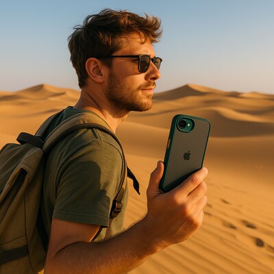 SaharaCase Venture Series Phone Case for iPhone 16e, Shock Absorbing, Cactus Green (CP00806)