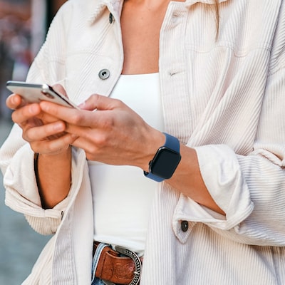 LAX Silicone Band for Apple Watch, Abyss Blue