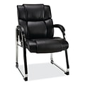 Alera® Hildred Series Fixed Arm Leather Computer and Desk Chair, Black (ALEHD4319)