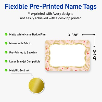 Avery Rectangle Multipurpose Labels, 2-1/3 x 3-3/8, White, 80/Pack (19479370483)
