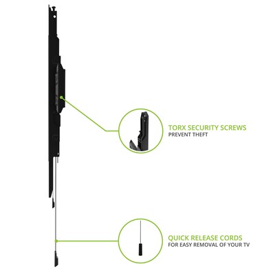 Kanto Fixed Low-profile TV Wall Mount for 32" - 90" TVs, Black (PF300)