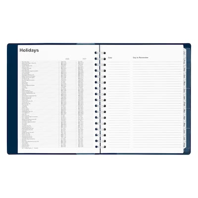 2026–2027 Staples 7" x 9" Academic Weekly and Monthly Appointment Book, Navy (ST60360-27)