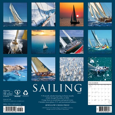 2027 Willow Creek Multi 12 x 12 Monthly Wall Calendar, Assorted Colors (62128)