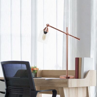 Lalia Home Vertically Adjustable Desk Lamp, Rose Gold (LHD-2001-RG)