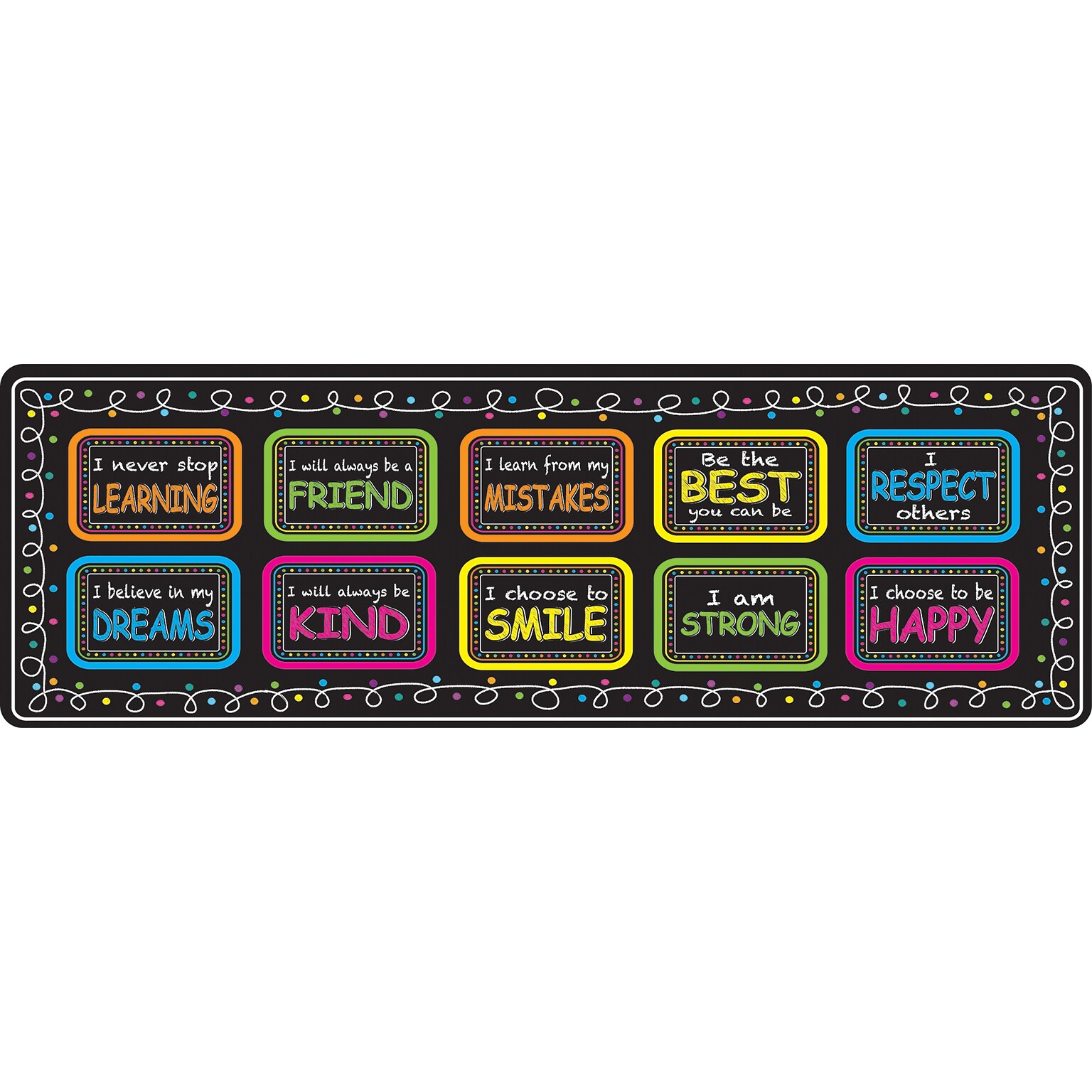 Ashley Productions The Original Fun Mat, Mat Runner, 15.5 x 47, Character Building (ASH91406)