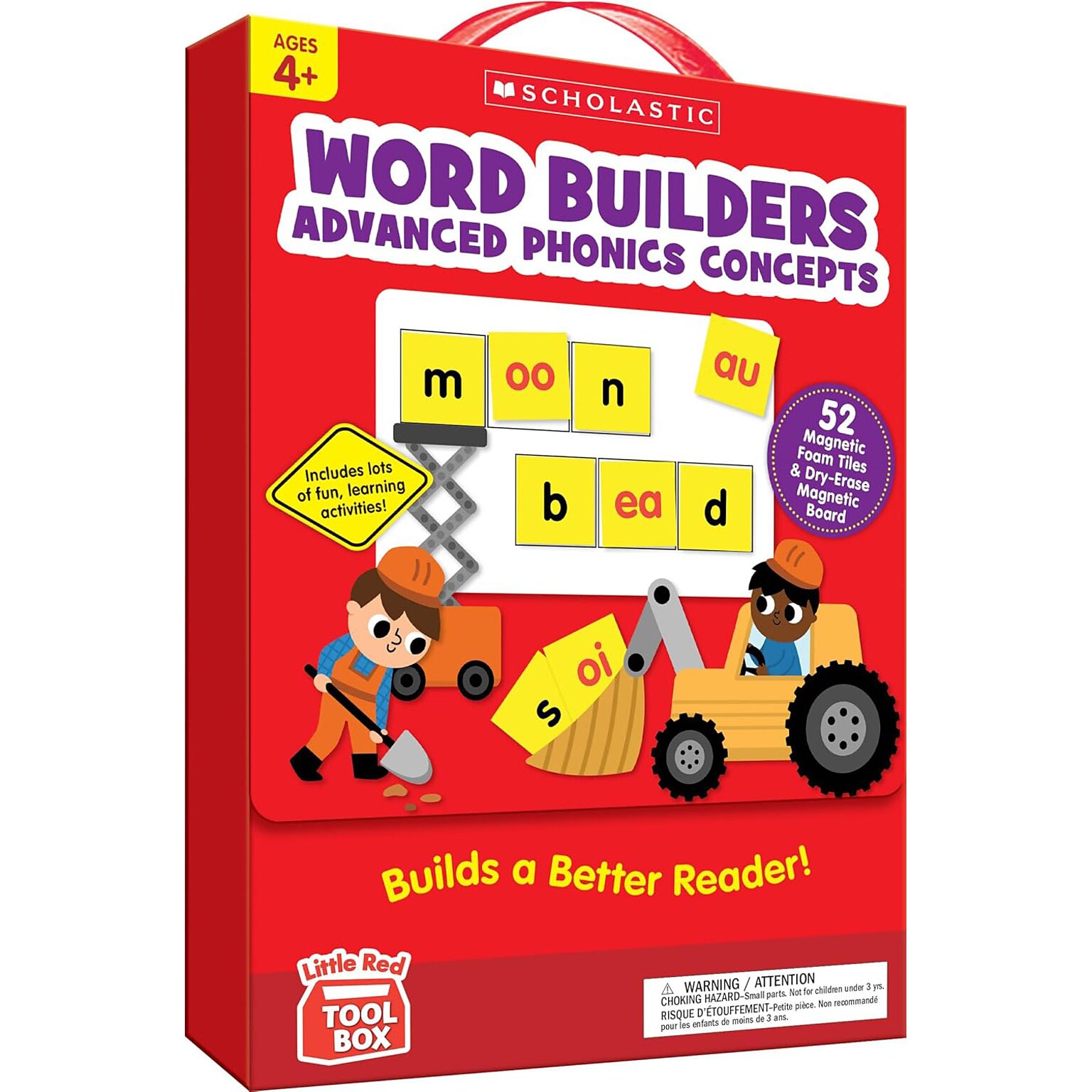 Scholastic Teaching Solutions Little Red Tool Box: Word Builders Phonics Tiles: Advanced Phonics Concepts (SC-9781546156598)