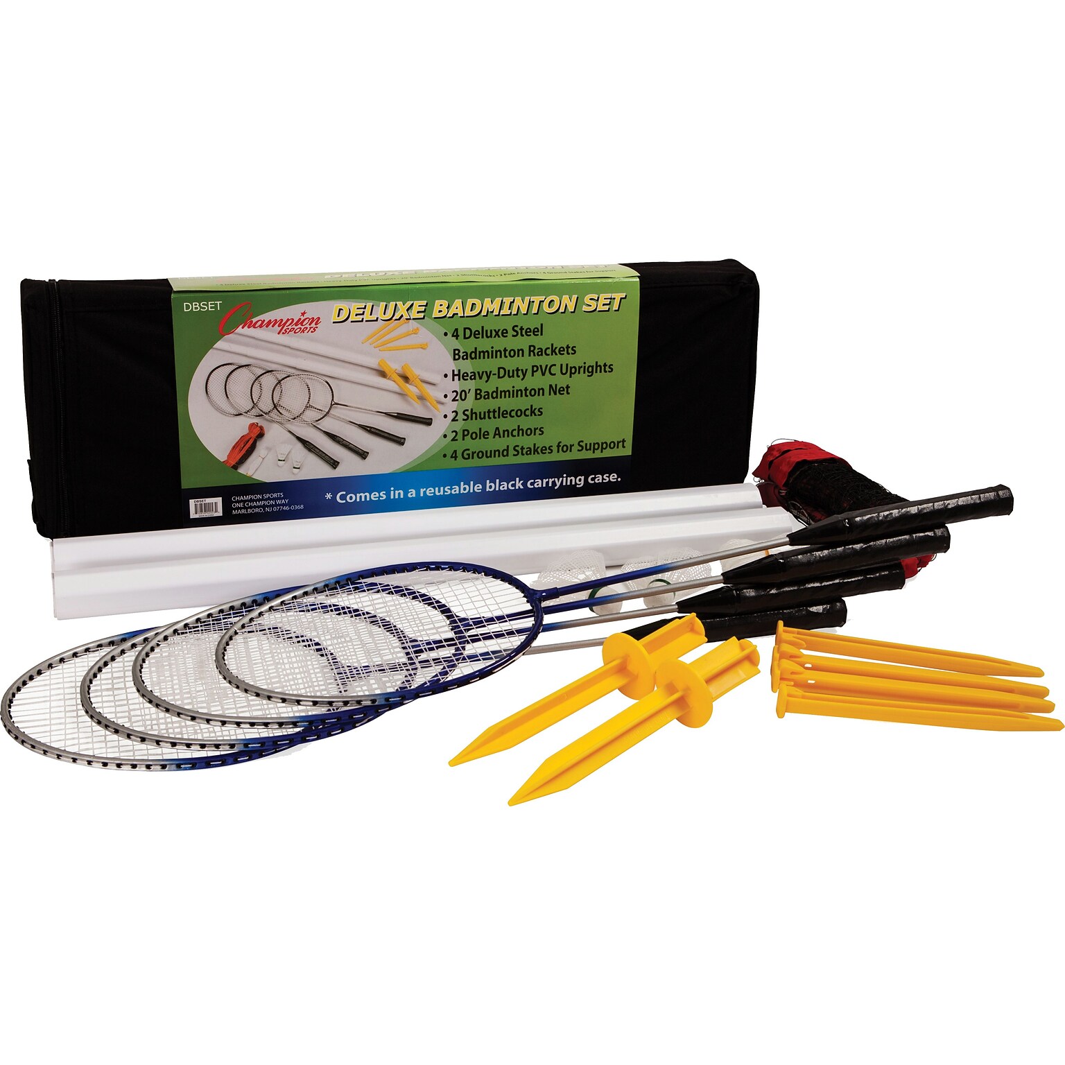 Champion Sports Deluxe Badminton Set, Multicolor (CHSDBSET)