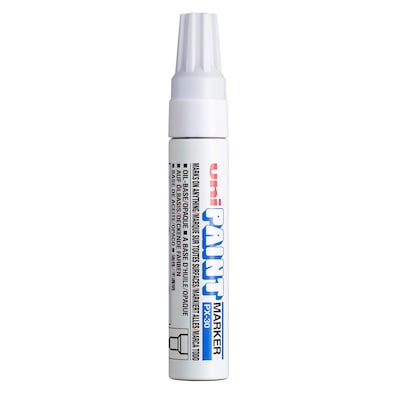 uni PAINT PX-30 Oil-Based Paint Marker, Broad Line, White (63743)