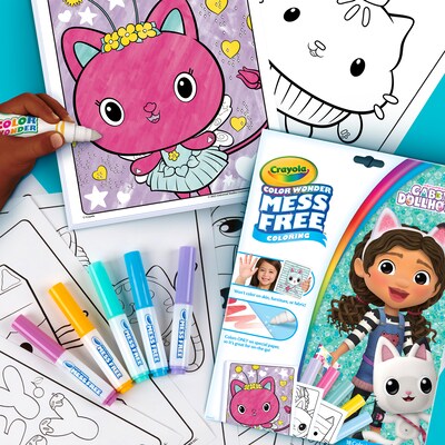 Crayola Color Wonder: Gabby's Dollhouse Coloring Book, 18 Pages, 2 Sets/Bundle (BIN752835-2)