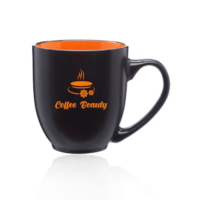 BISTRO TWO-TONE CERAMIC MUG 16 OZ