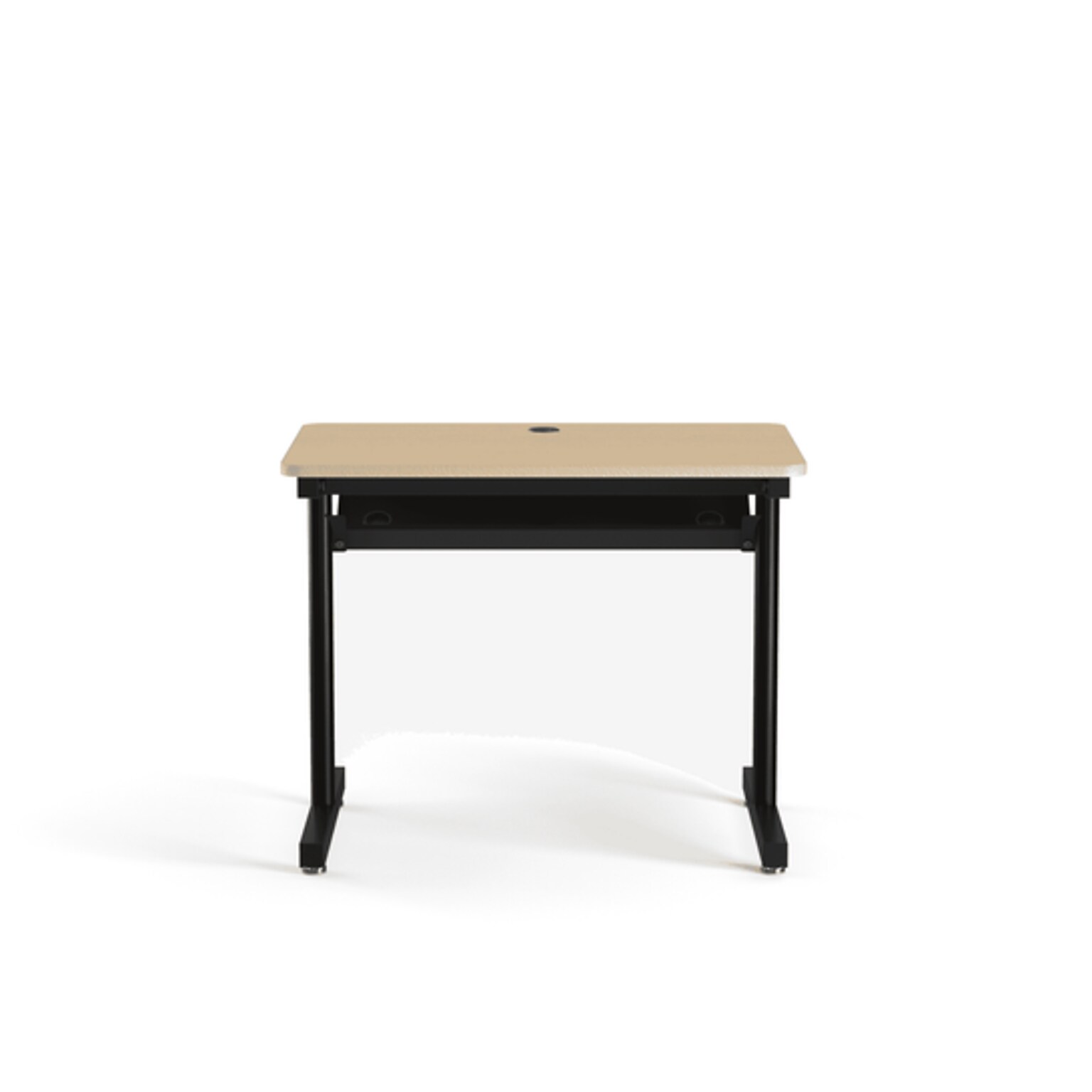 VersaDesk 36W Basic Computer Table, Maple/Black (BCT3624-BM)