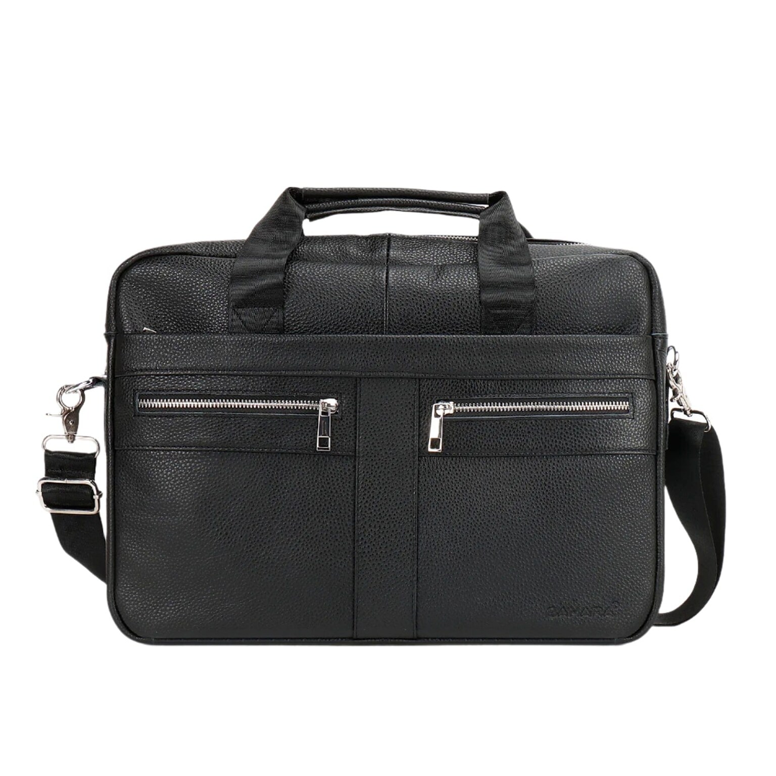SaharaCase Leather Briefcase, Laptop Compatible, Black (LT00081)
