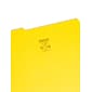 Smead File Folder, 3 Tab, Legal Size, Yellow, 100/Box (17943)