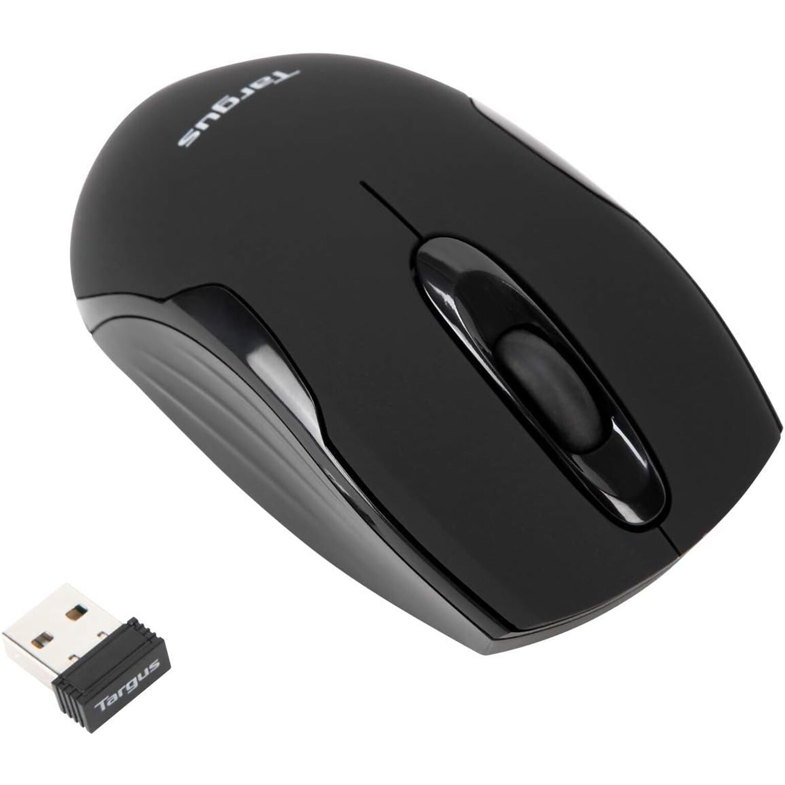 Targus W575 Wireless Ergonomic Ambidextrous Optical USB Gaming Mouse, Black (AMW575TT)