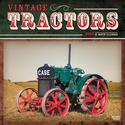 2025 BrownTrout Vintage Tractors 12 x 12 Monthly Wall Calendar (9781975477875)