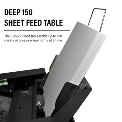 MBM ES5500 Pressure Sealer, Capacity 5,500 Sheets/Hour, V, C, Z, and Uneven Z Folds, Angled Seal, White (ES0784)