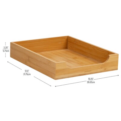 Mind Reader Desk Tray, Brown (BTRAY-BRN)
