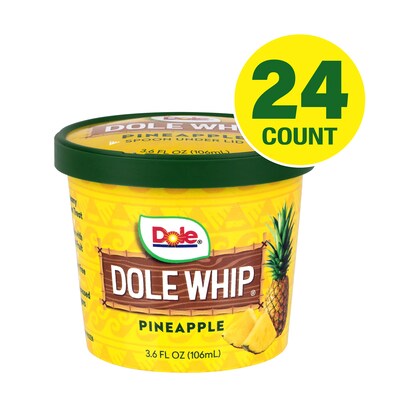 Dole Whip Gluten Free Pineapple Frozen Treat, 3.6 oz., 24/Pack (220-02836)