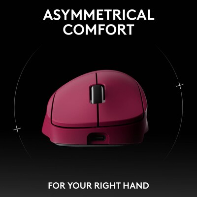 Logitech Pro X Superlight 2 Dex Wireless Ergonomic Optical Gaming Mouse, Pink (910-007371)