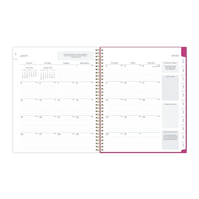 2026-2027 Blue Sky Star Confetti 8.5" x 11" Academic Weekly & Monthly Planner, Plastic Cover (136609-A27)