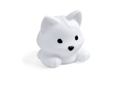 hand2mind Luna the Calming Kitty Breathing Awareness Toy, White (95384)