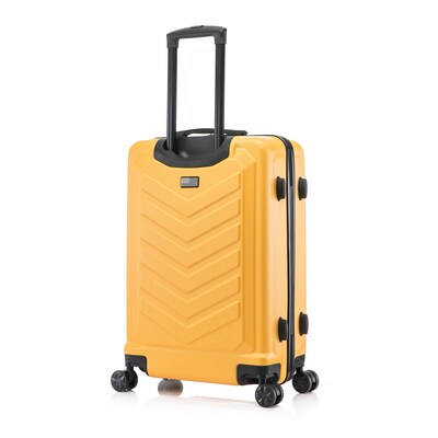 US Army FOX 25.79" Hardside Suitcase, 4-Wheeled Spinner, TSA Checkpoint Friendly, MUSTARD (USLFOX00M-MUS)