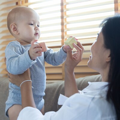 Plan Toys Wooden Sensory Blocks, Assorted Colors, 6/Set (PTS5257)