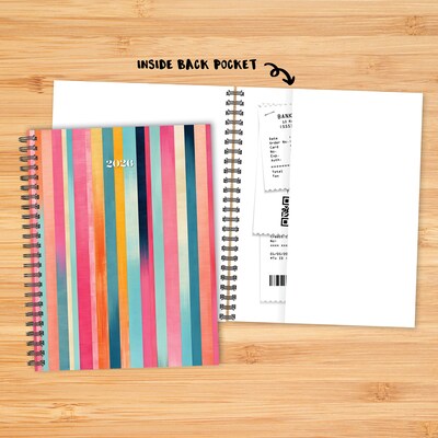 2026 Willow Creek Happy Stripe 6.5" x 8.5"  Weekly & Monthly Planner, Paperboard Cover (56677)