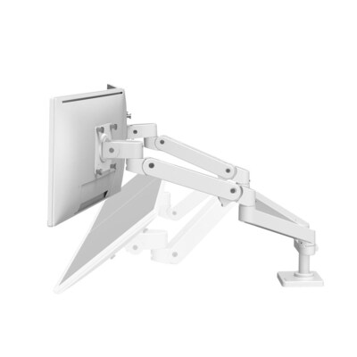 Ergotron LX Pro Adjustable Dual Monitor Arms, Up to 27", White (45-686-290)