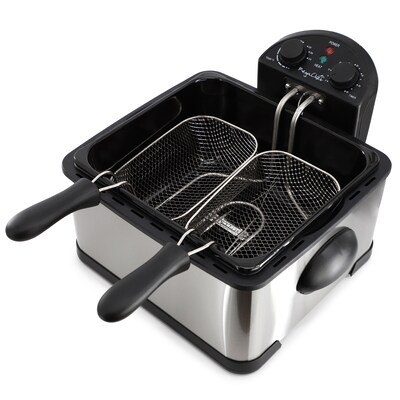 MegaChef 4 Liter Electric Deep Fryer, Silver (935121819M)