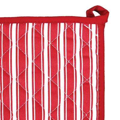 Better Houseware Striped Pot Holder, Red (BTH1683R)