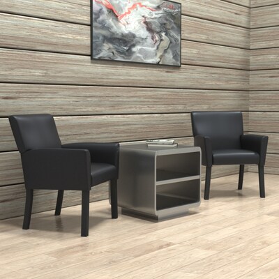 Boss Office Products Vinyl Guest Chair, Black (B639-BK)