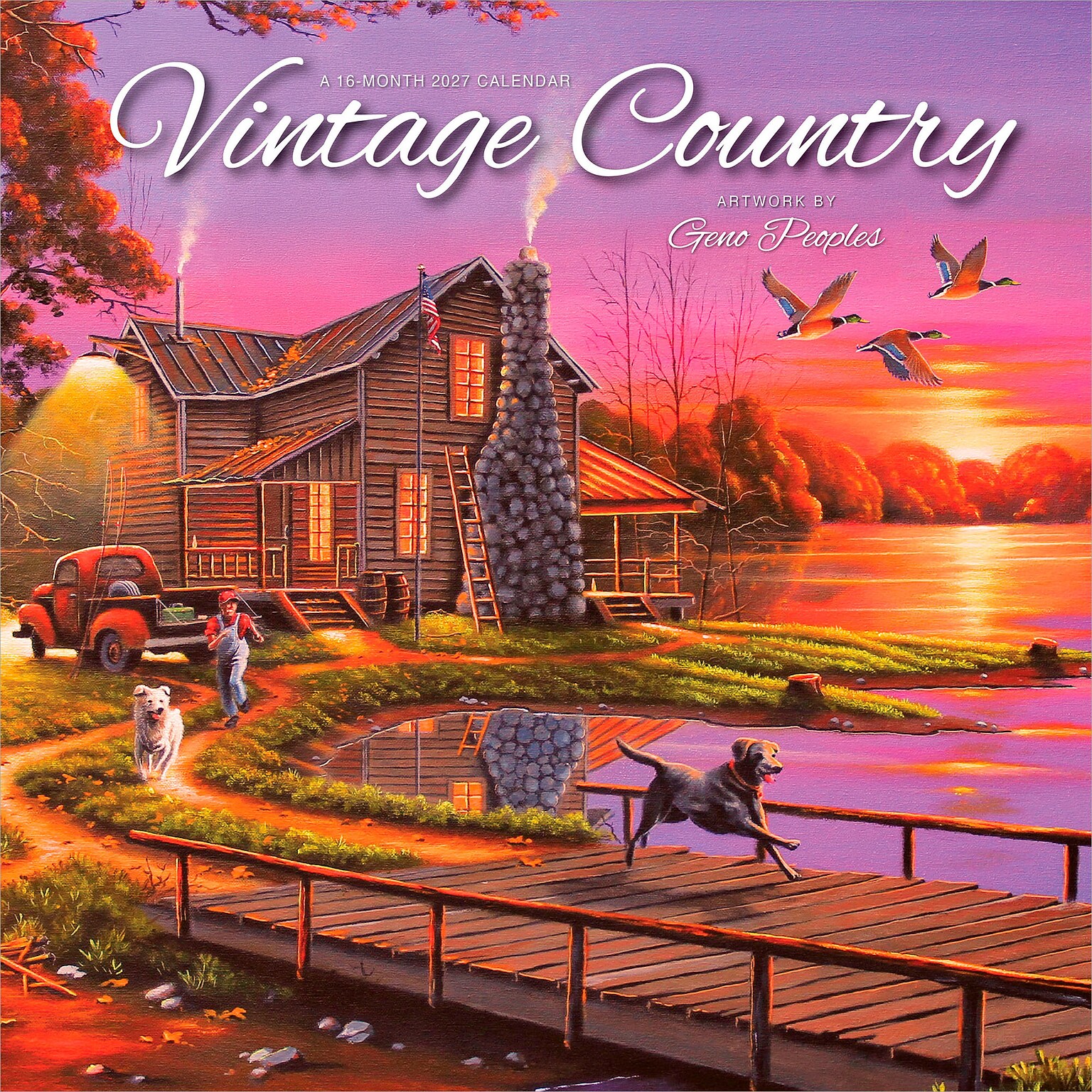 2027 BrownTrout Vintage Country 12 x 12 Monthly Wall Calendar (9781773728896)