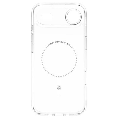Zagg Crystal Palace Lite Snap MagSafe Compatible Phone Case for Apple iPhone 17 Air, Shock Absorbing, Clear (702318849)