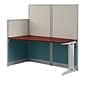 Bush Business Furniture Office in an Hour 65W x 33D Straight Cubicle Desk, Hansen Cherry (WC36492-03