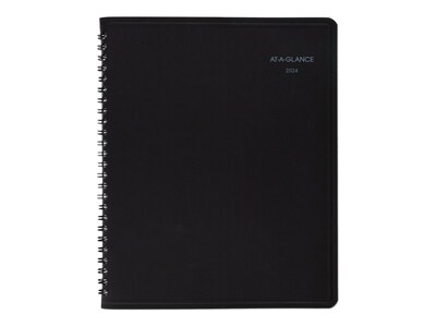 2024 AT-A-GLANCE QuickNotes 7 x 8.75 Monthly Planner, Black (76-08-05-24)