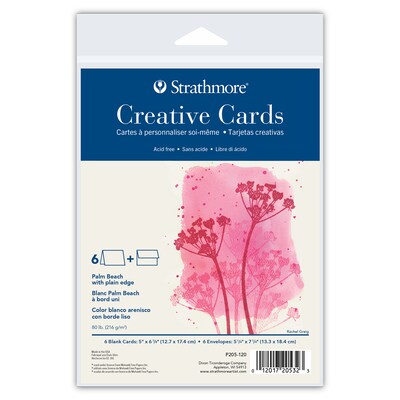 Strathmore Creative Cards & Envelopes, 6.875 x 5, Sand, 6/Pack, 3 Packs/Bundle (STTP205120-3)